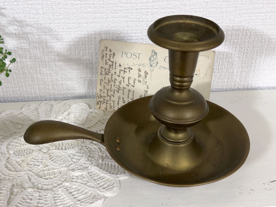 真鍮のキャンドル立て＊イギリスアンティーク