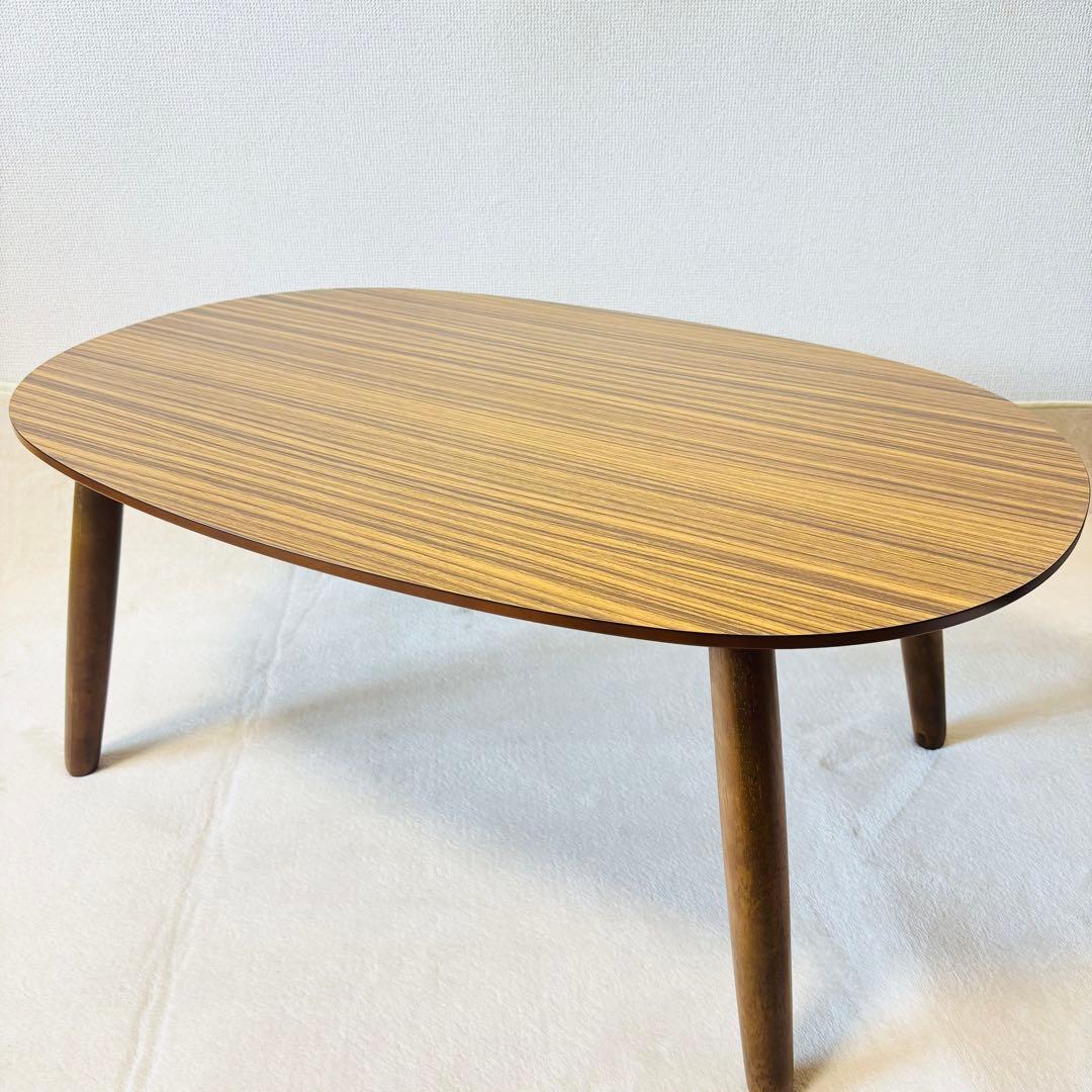 カリモク60+ ローテーブル 楕円 台 品番T36330 RW ウォールナット