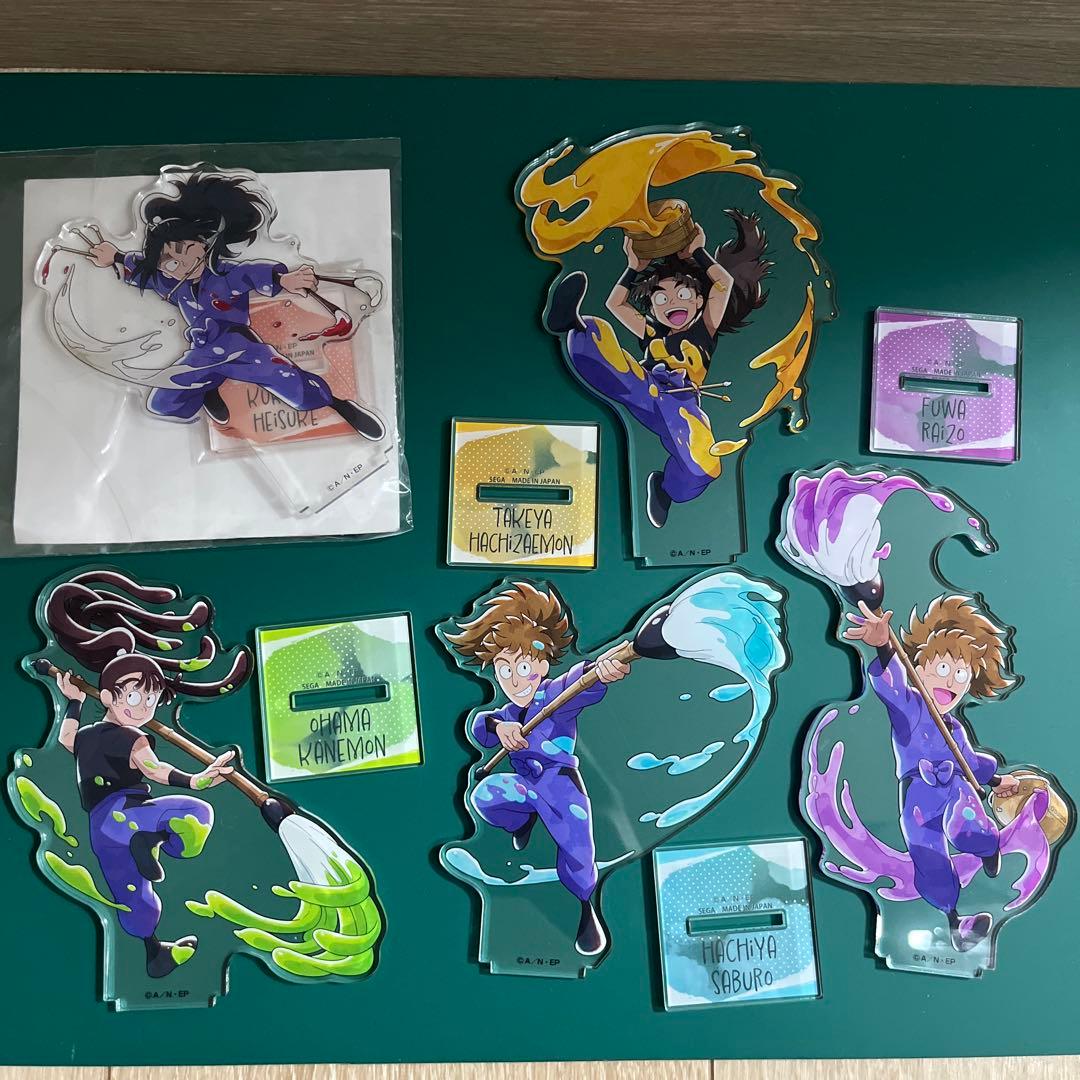 忍たま乱太郎　セガラッキーくじ　アクリルスタンド五年生セット
