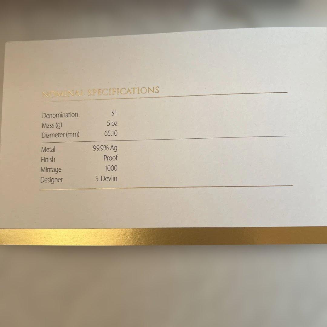 マニア必見　限定1000枚　カンガルーの群れ銀貨　5オンス