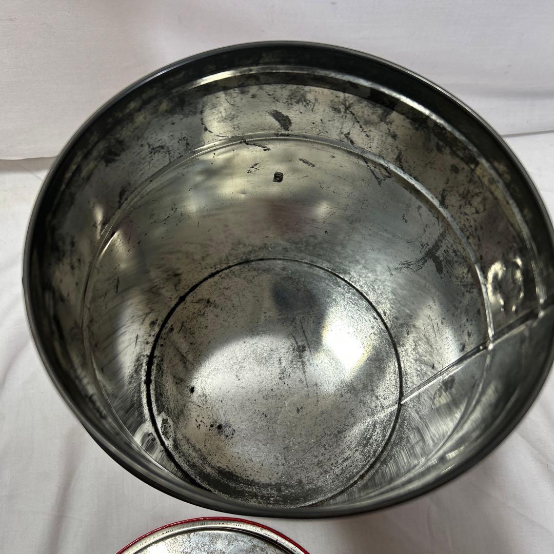 ペコちゃん蓋付き缶 レトロ 不二家