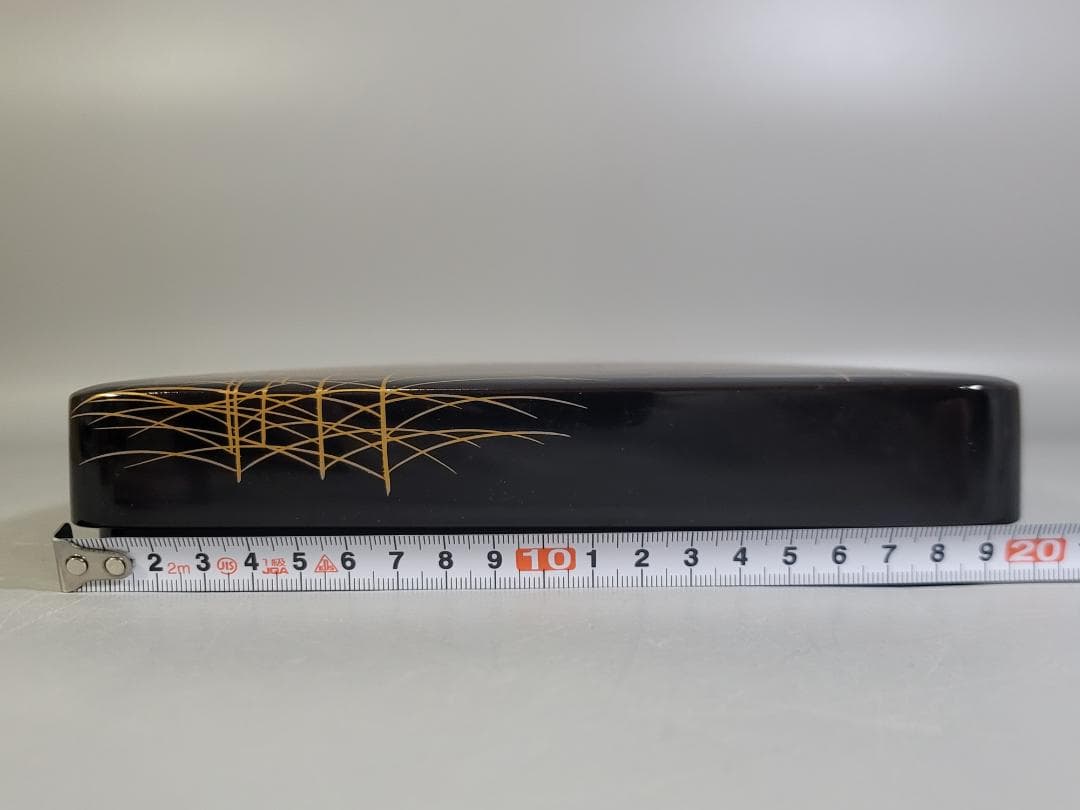 輪島塗 花草蒔絵 硯箱 未使用 美品 DT604