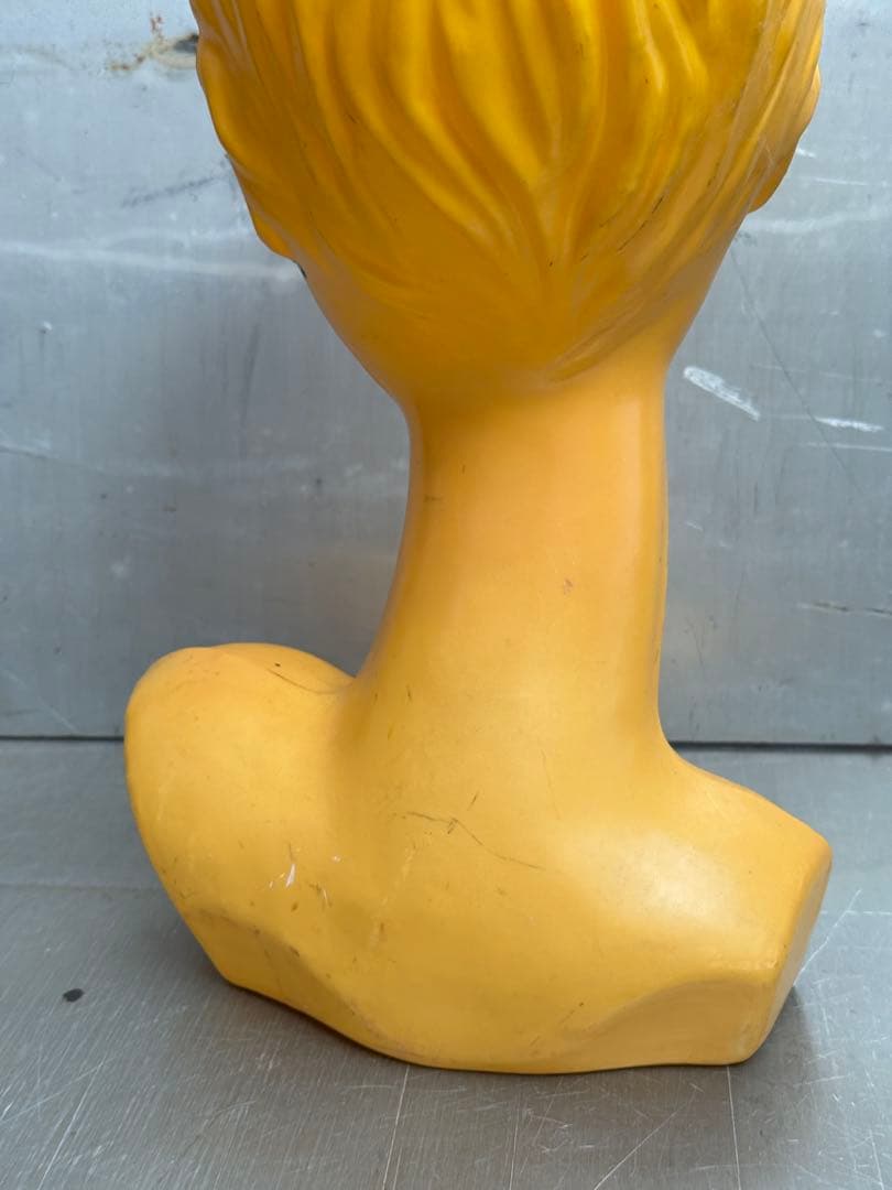 黄色/マネキンヘッド/レトロポップ/Huard/ツイギーtwiggyビンテージ