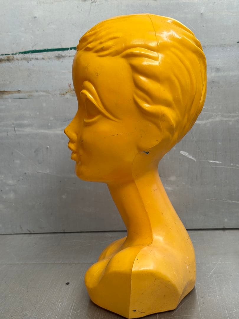 黄色/マネキンヘッド/レトロポップ/Huard/ツイギーtwiggyビンテージ