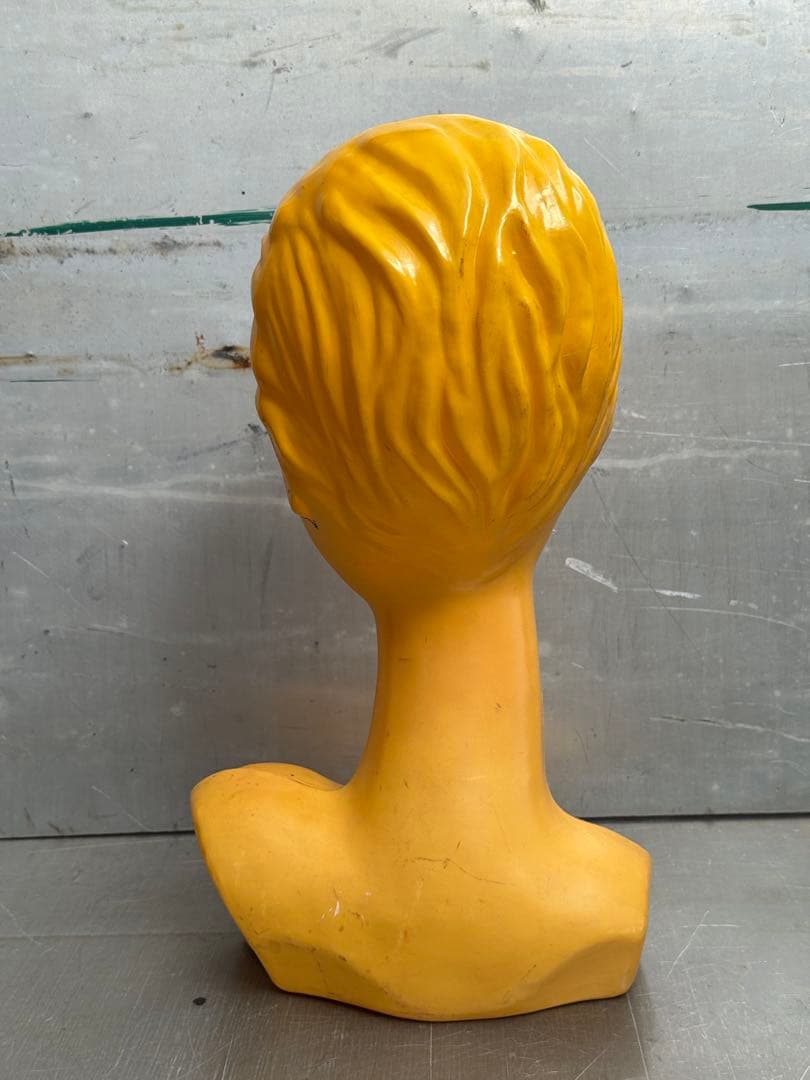 黄色/マネキンヘッド/レトロポップ/Huard/ツイギーtwiggyビンテージ