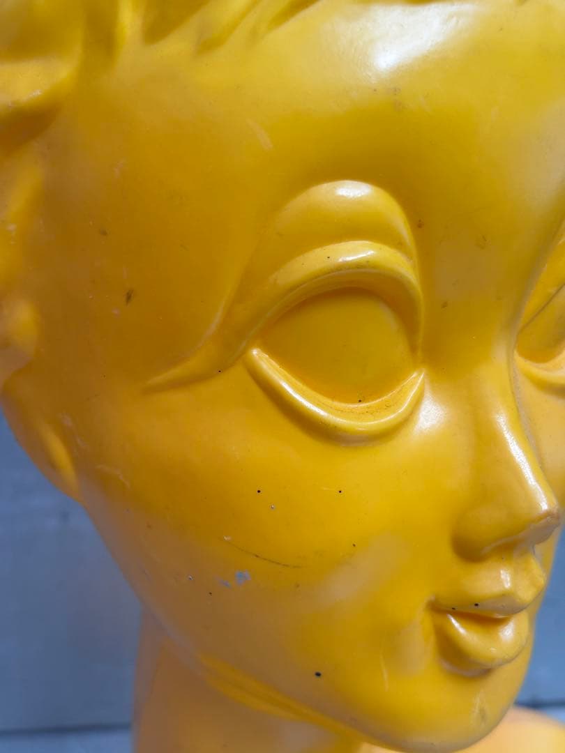 黄色/マネキンヘッド/レトロポップ/Huard/ツイギーtwiggyビンテージ