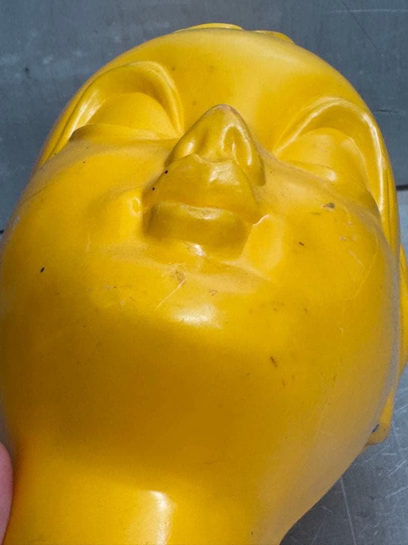 黄色/マネキンヘッド/レトロポップ/Huard/ツイギーtwiggyビンテージ