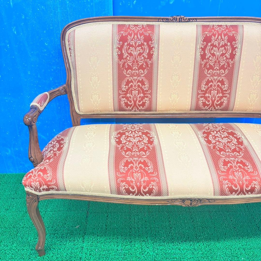 562 アンティーク調　ソファ　2人掛け　猫足　猫脚　極美品　激レア品