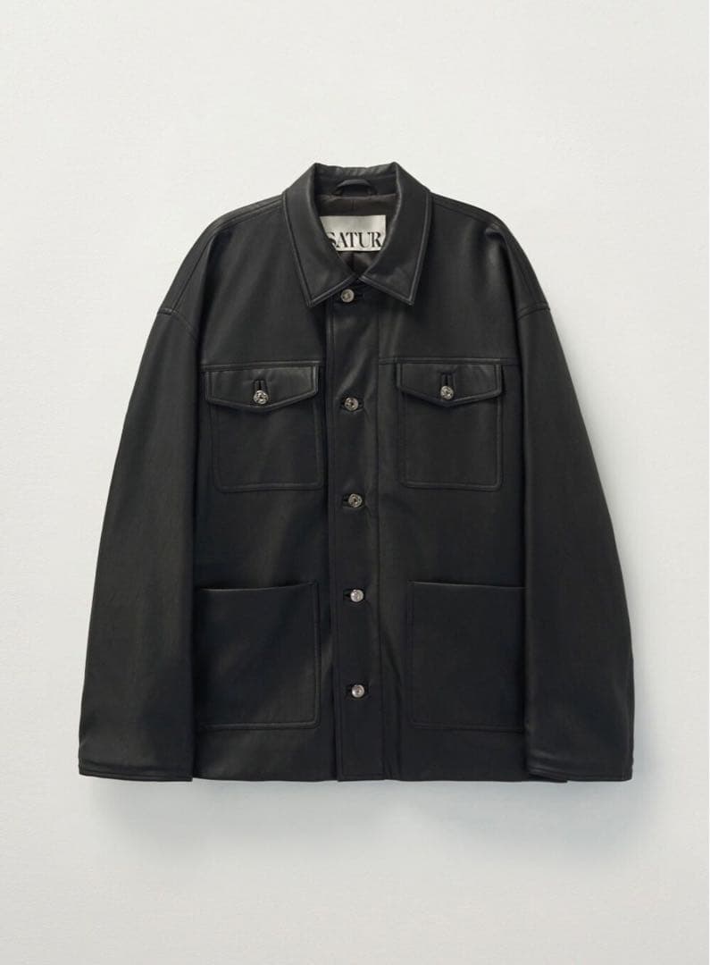 SATUR　ルーズフィットオープンカラージャケット 専用ハンガー付き