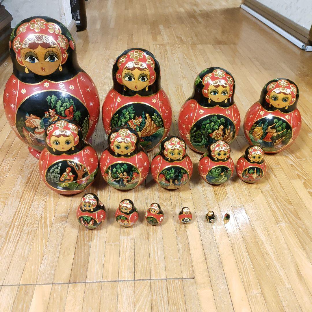 マトリョーシカ 15個セット 手描き
