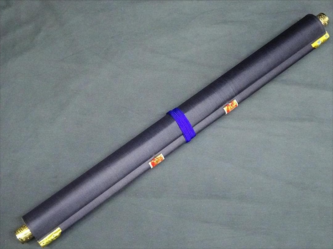 掛軸 在銘『四国八十八ヶ所御朱印』絹本 無地箱付 掛け軸 p06132