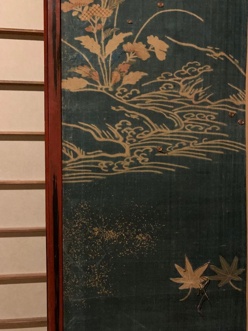 誰が袖屏風 アンティーク 仕切 パーテーション 年代物 時代物