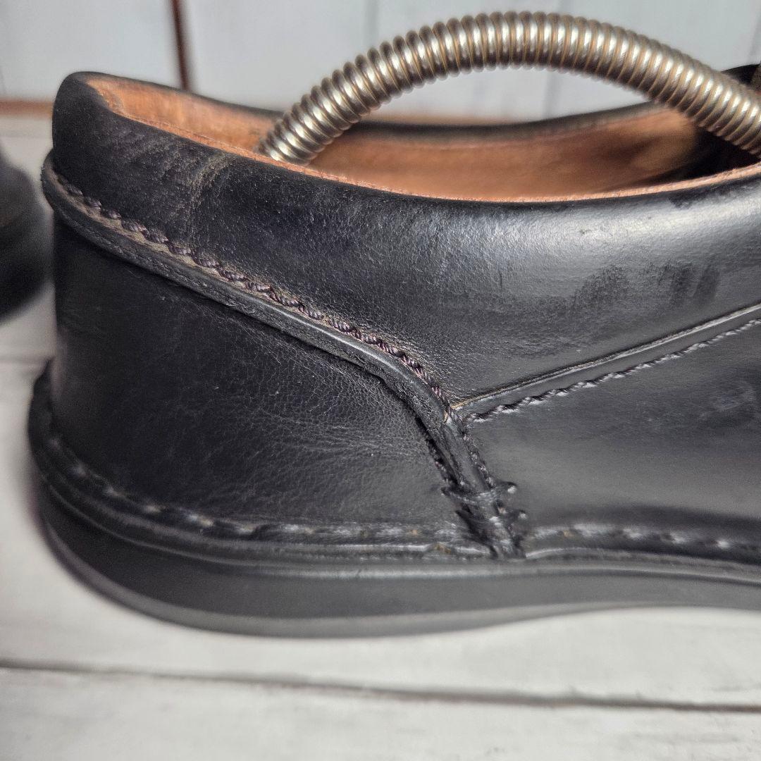 【良品】ビルケンシュトック パサデナ 43 チロリアン レザーシューズ ブラック