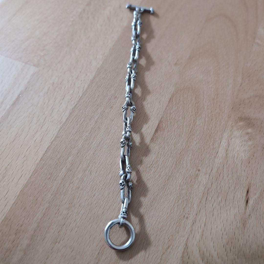 ガボラトリー/ガボール ダブルスカルロングスモールオーバルリンクスブレスレット