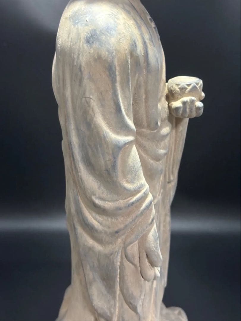 仏教　石仏 如来 細工彫刻 釈迦 縁起物 お釈迦様 釈迦如来 石彫仏像