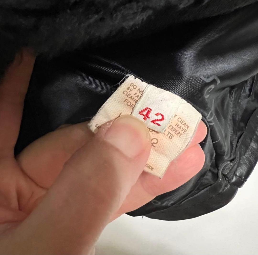 schott 牛革 シングル ライダース レザージャケット ライナー付 42