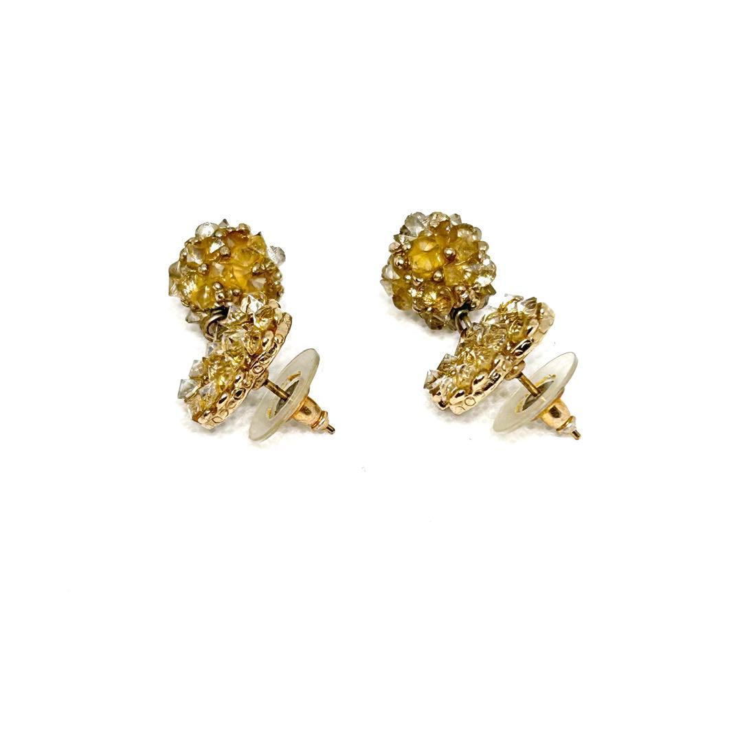 CHANEL シャネル ココマーク ラインストーン ピアス 箱付き