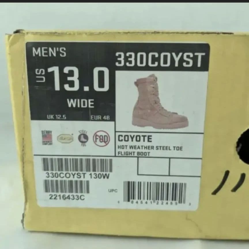 米軍　belleville コンバットブーツ　未使用