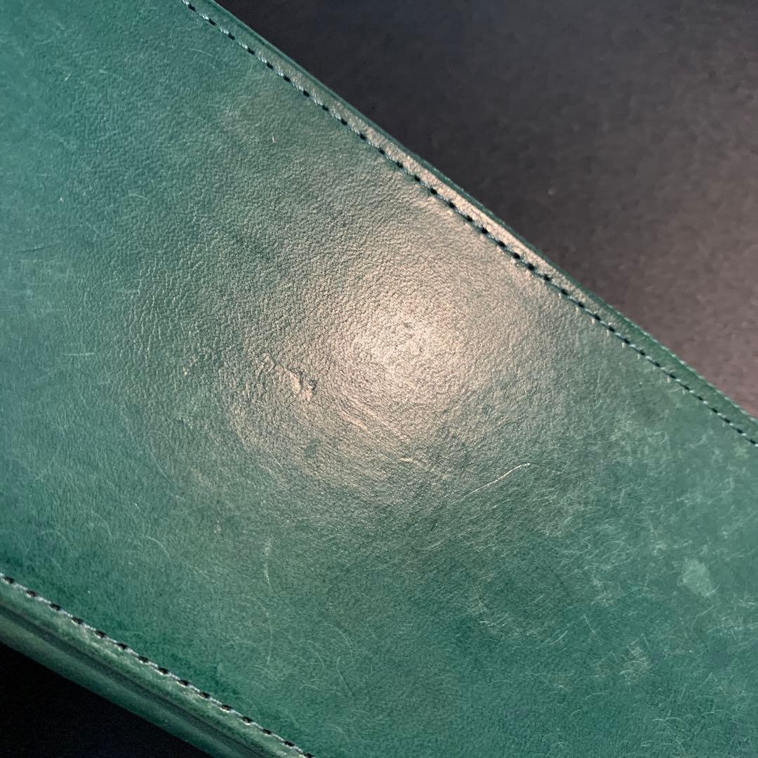 Luddite ラウンドジップ エッセンシャルMAYA ティール&定規と芯ケース