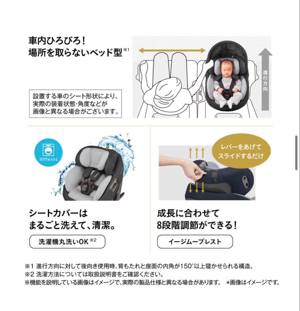 Combi チャイルドシートTHE S ISOFIXエッグショック ZC-720