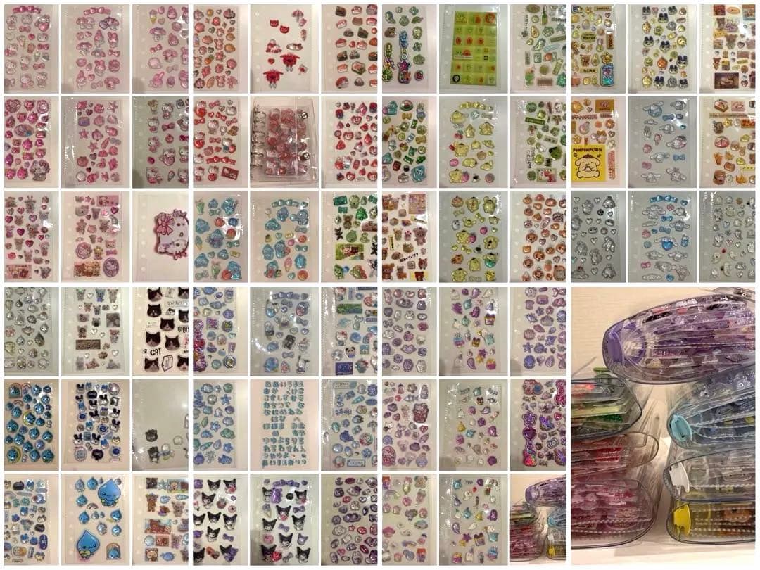 シール帳完成品 7冊セット ボンボンドロップシール多め