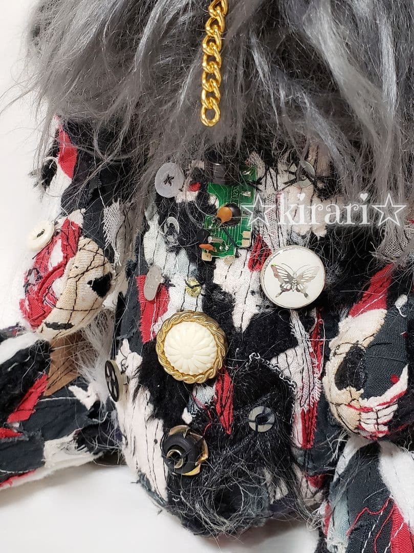 【ミヤタケイコ】うさぎ 黒 ハンドメイド ぬいぐるみ アリス kawaii