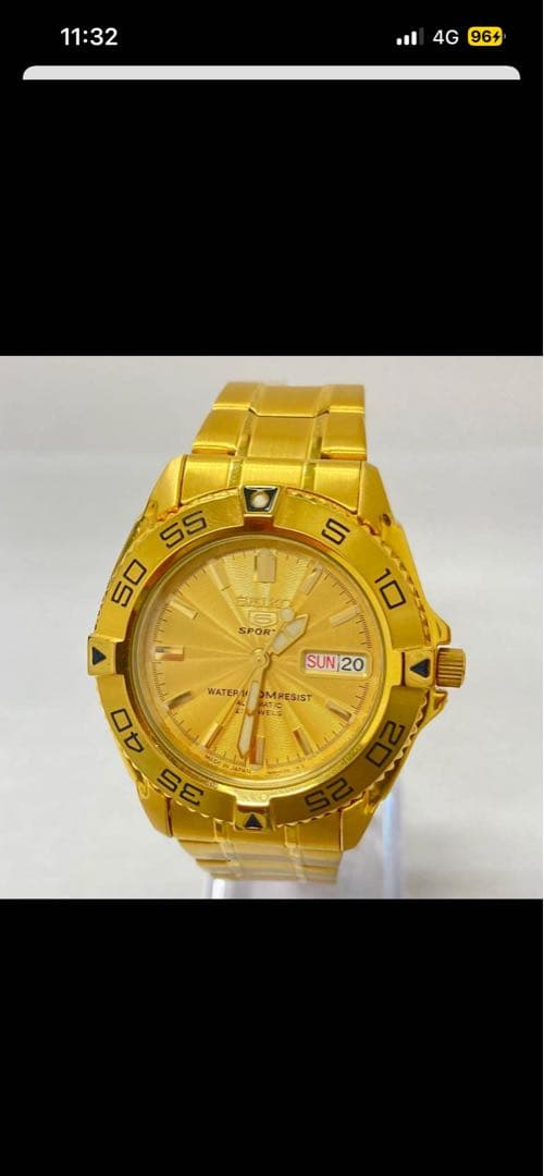 SEIKO ゴールド 自動巻き腕時計　美品‼️