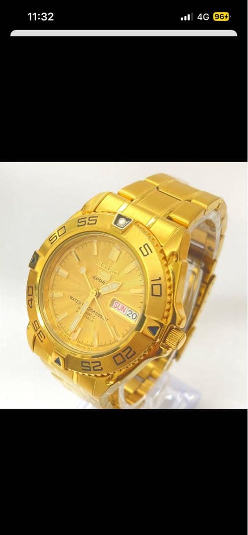 SEIKO ゴールド 自動巻き腕時計　美品‼️