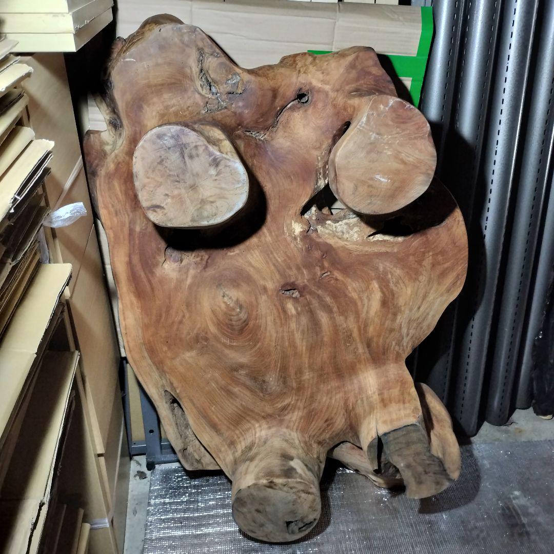 希少な一枚板★佐渡のけやき無垢材ローテーブル