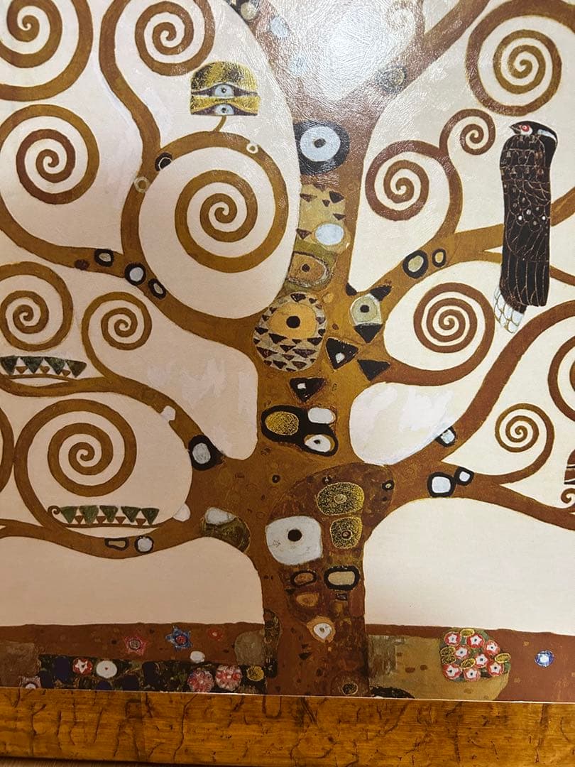 イタリア製　額絵　グスタフ・クリムト 生命の樹 ストックレー・フリーズゴールド