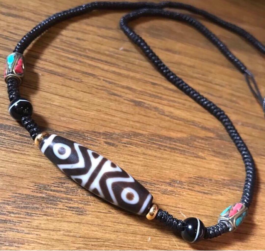 ☘️超レア　金剛虎牙六眼天珠 ジービーズ Dzi　ネックレス