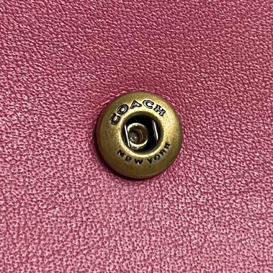 新品未使用　COACH タビー ミディアムウォレット ブレイド スムースレザー