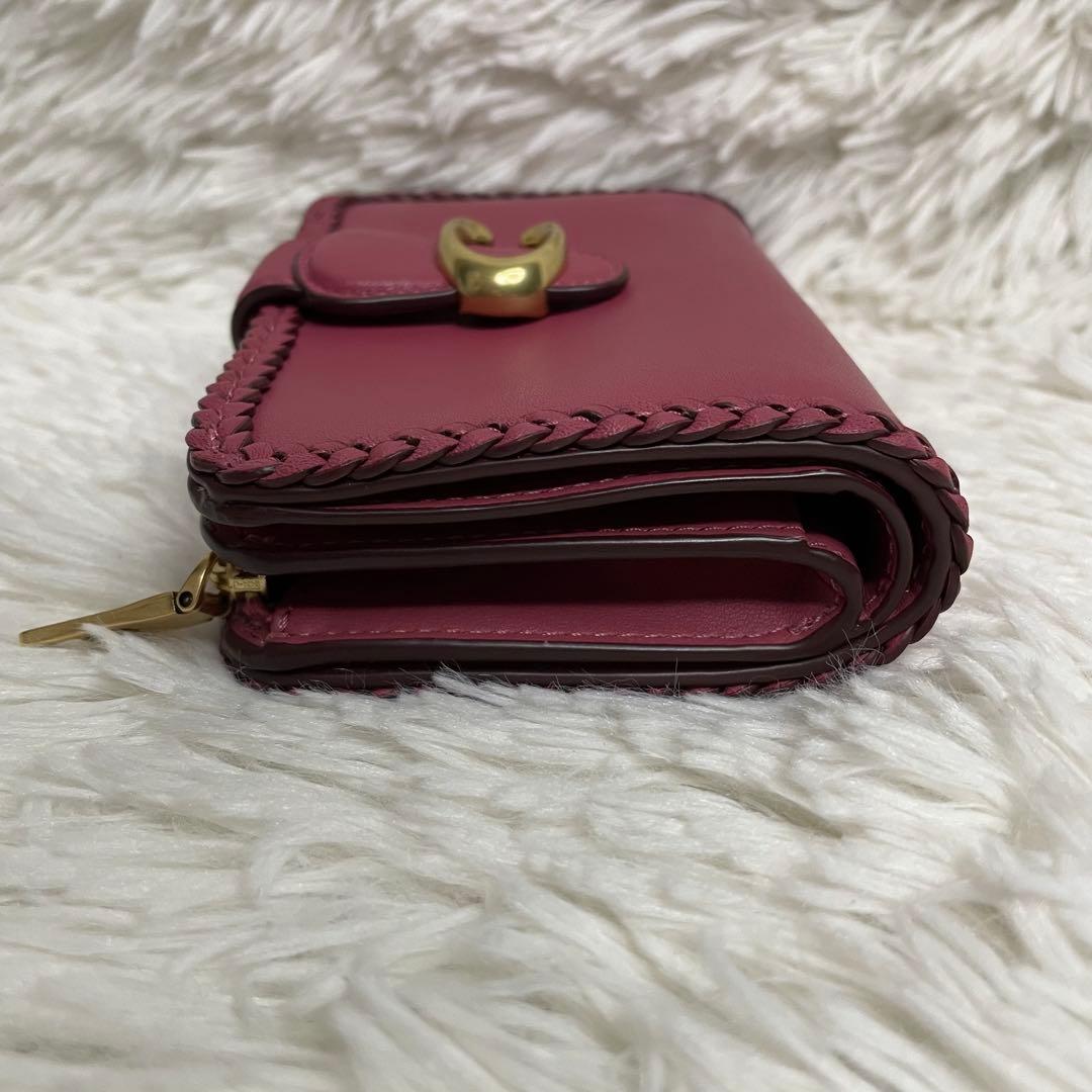 新品未使用　COACH タビー ミディアムウォレット ブレイド スムースレザー