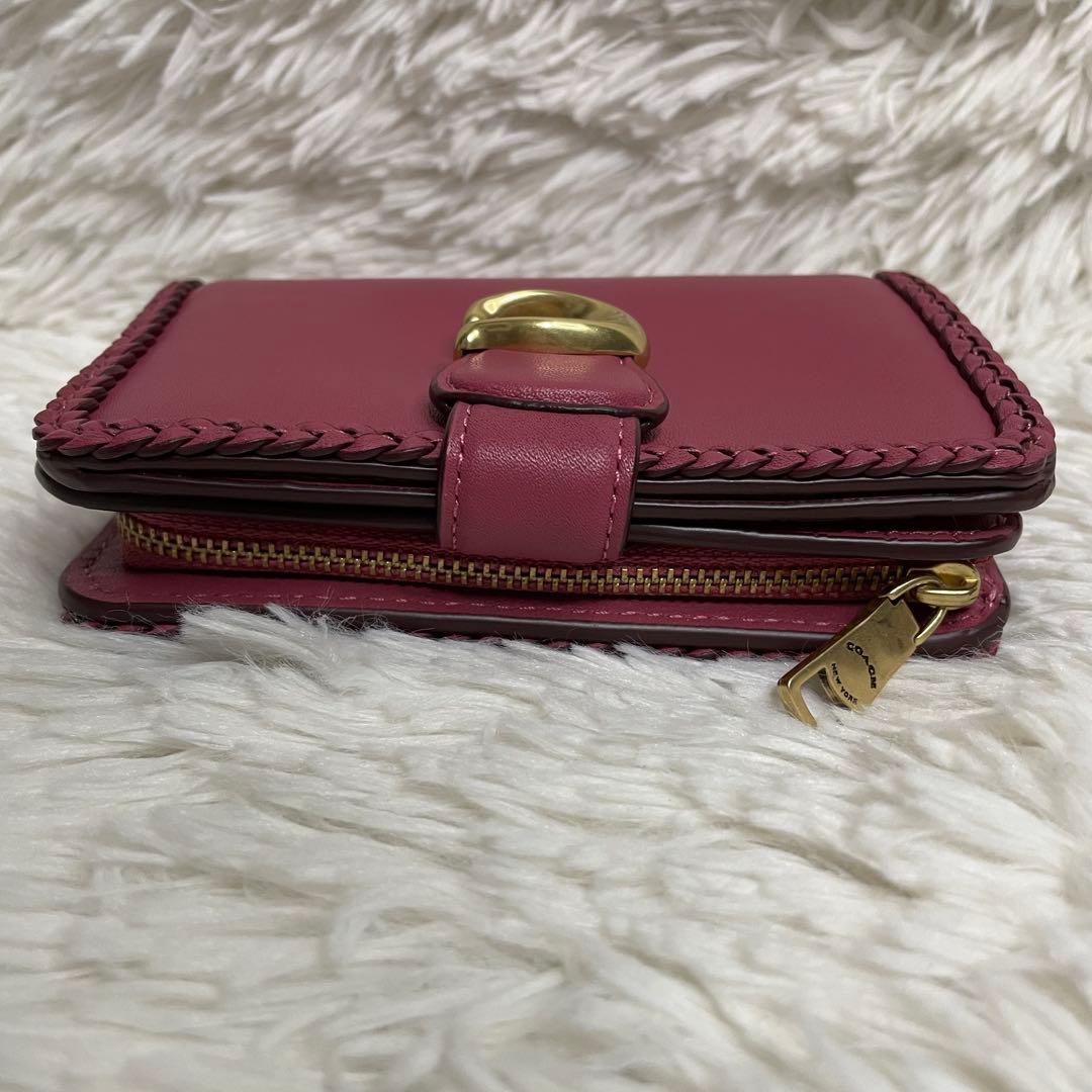 新品未使用　COACH タビー ミディアムウォレット ブレイド スムースレザー