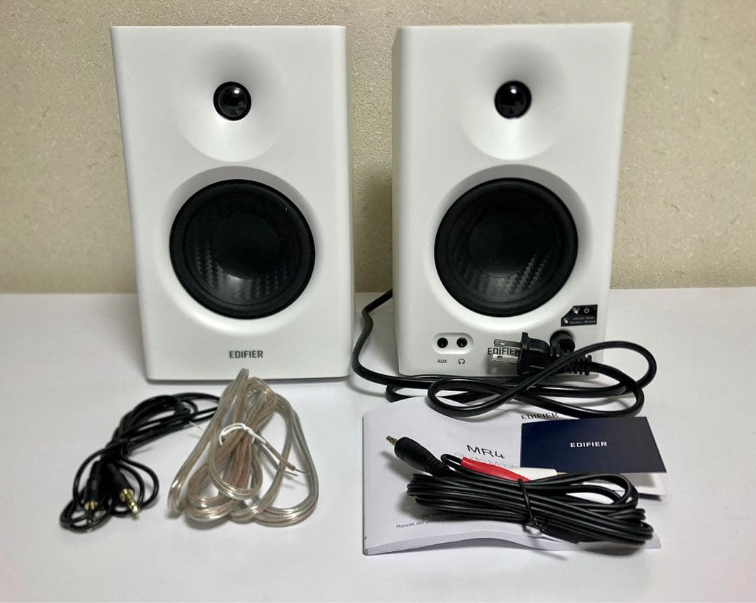 EDIFIER MR4 スタジオモニタースピーカー ホワイト 動作確認済み