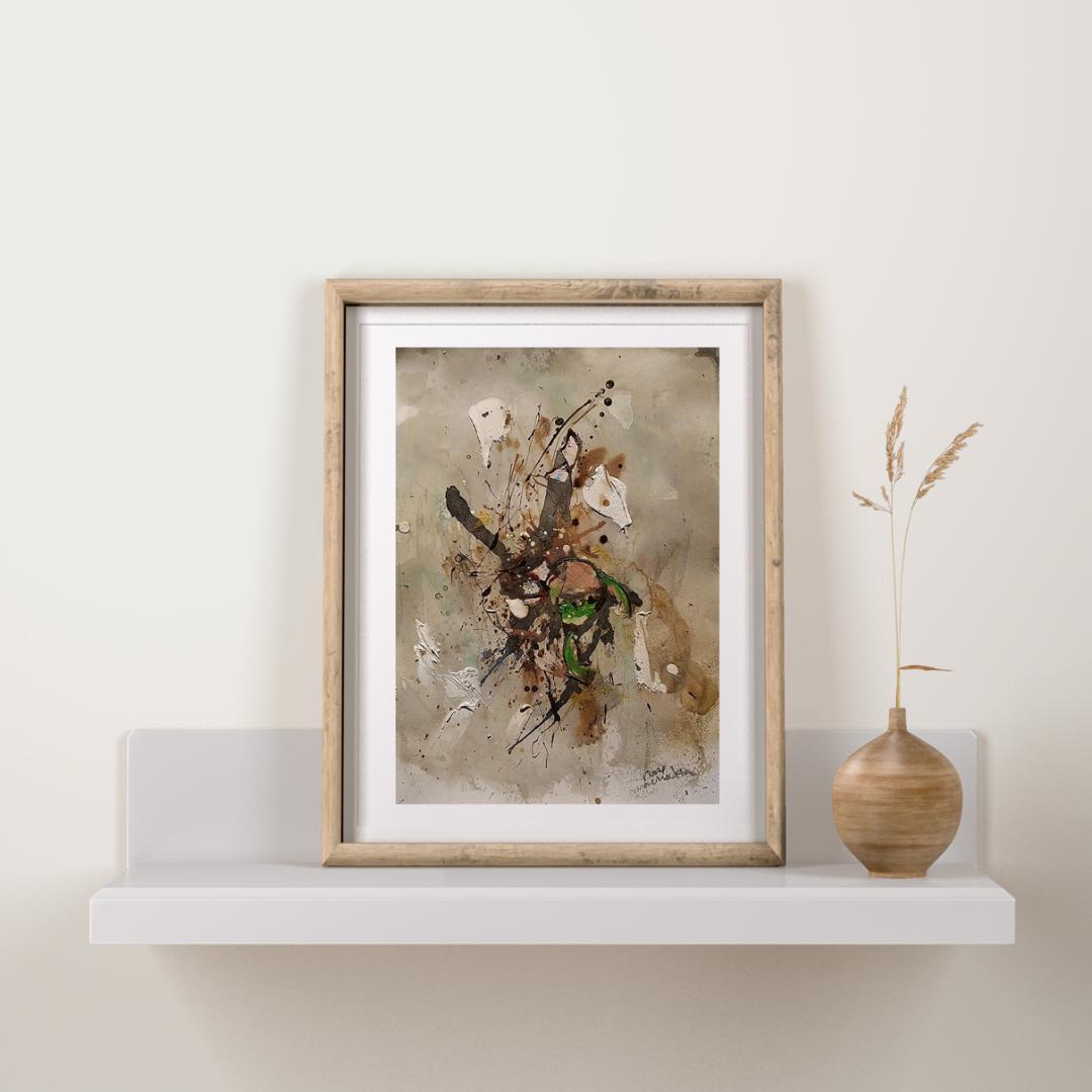 再生　抽象画　モダンアート　新築祝い　開業祝い　引越祝い　プレゼント　グレー　緑