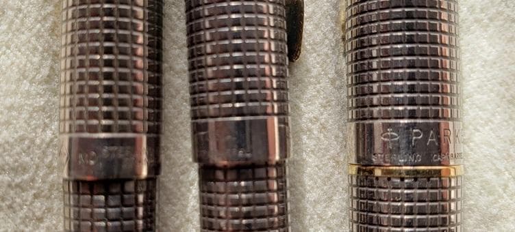 PARKER　75　スターリングシルバー　ボールペン他3本セット　中古品