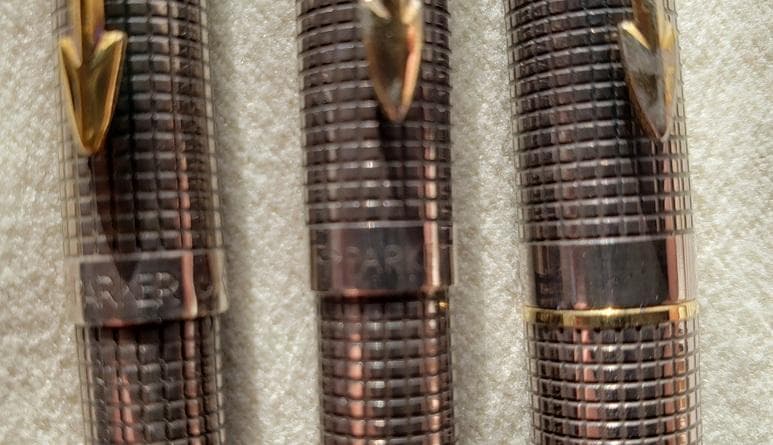 PARKER　75　スターリングシルバー　ボールペン他3本セット　中古品