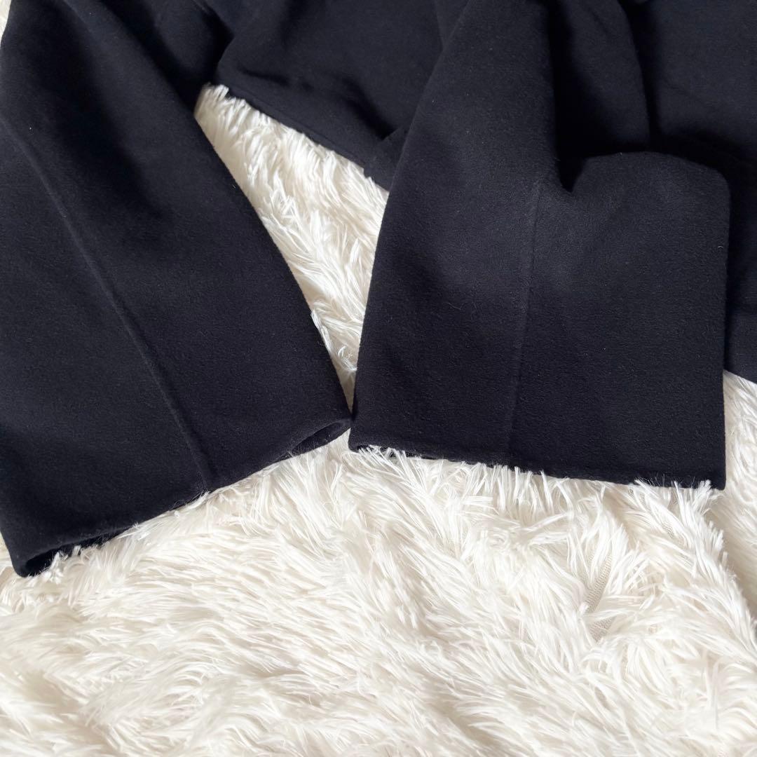 スローブイエナ　ハミルトン　ダブルフェイスロングコート　ネイビー