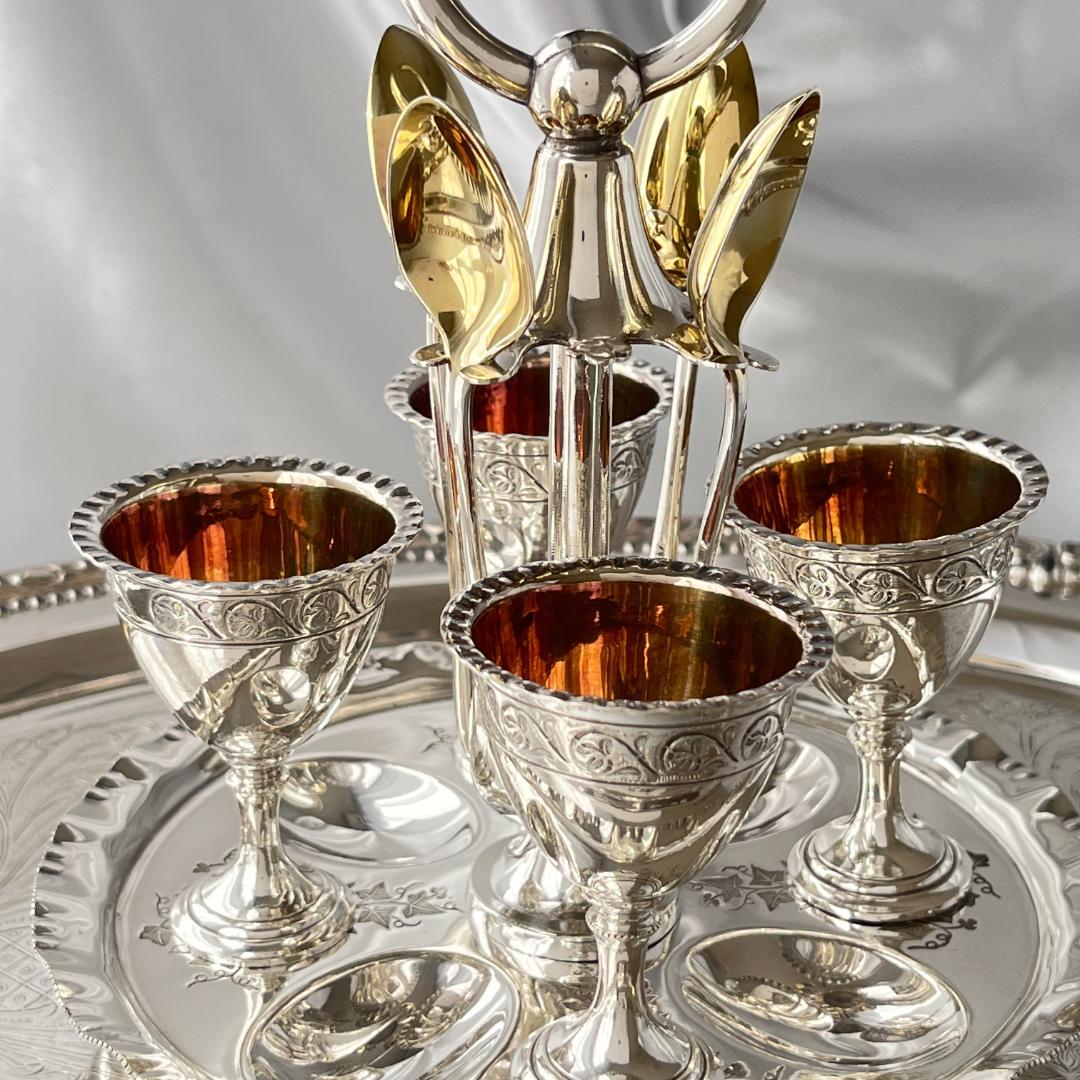 【DANIEL ARTER】 エッグセット エッグカップ / スプーン 豪奢！！