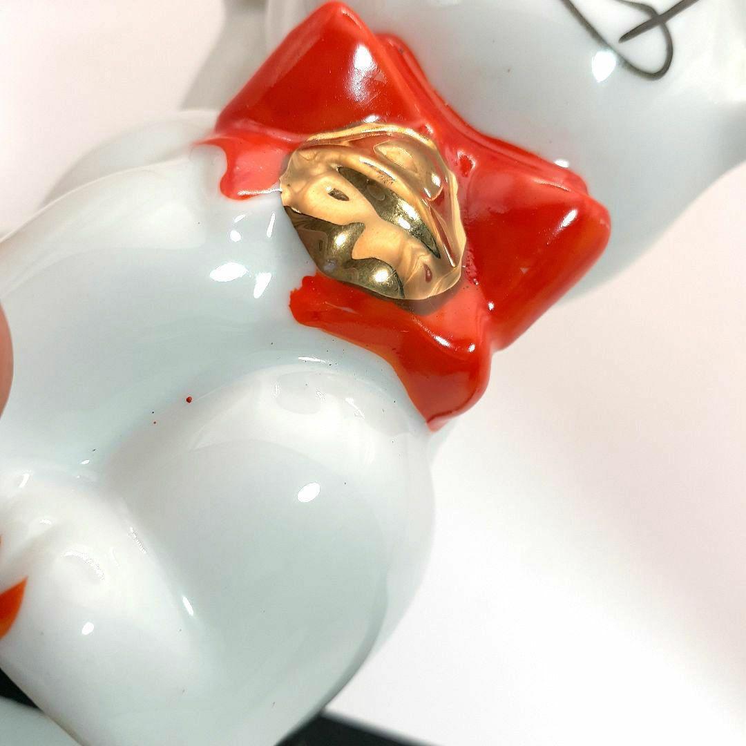 95 東海銀行ノベルティ 陶器製 リボン猫 貯金箱 2体セット 白黒 非売品