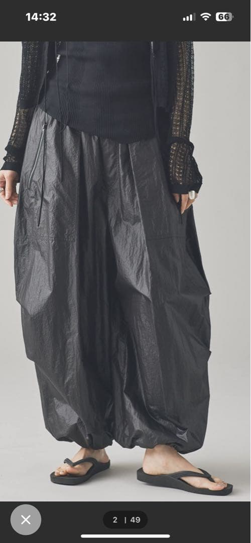 【本日値下げ】人気　カレンソロジー/ナイロンジップ　カーゴパンツ