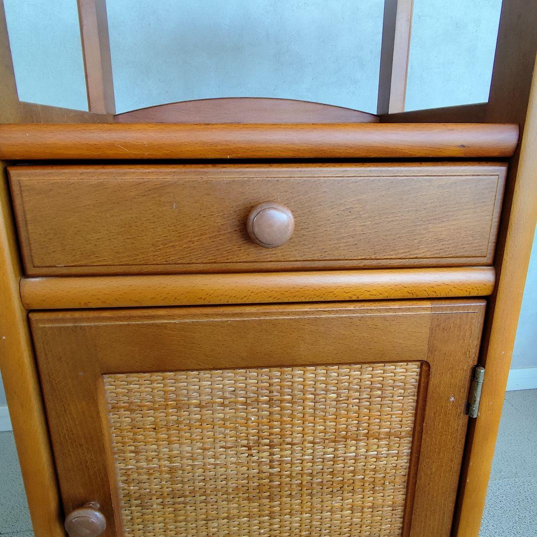 カリモク　karimoku 木製サイドテーブル 天然木電話台 インテリア