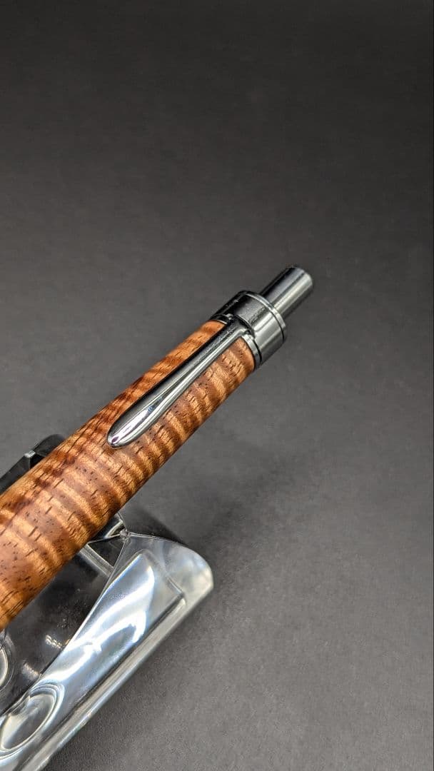 232ペン工房翌檜　極上　ハワイアンカーリーコア　木軸シャーペン　木軸ボールペン