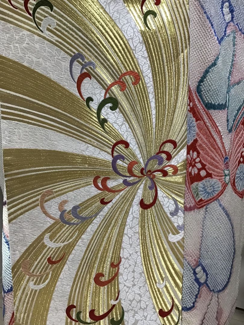 清楚な総絞り　正絹振袖　5点セット＋正絹長襦袢 振袖フルセット