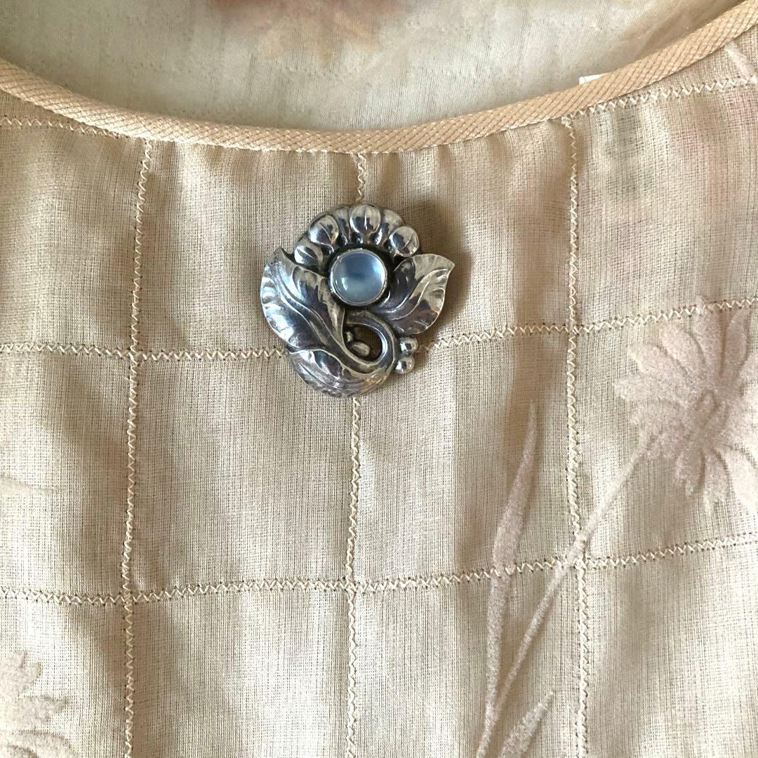 ジョージジェンセン　ブローチ　ムーンストーン　71