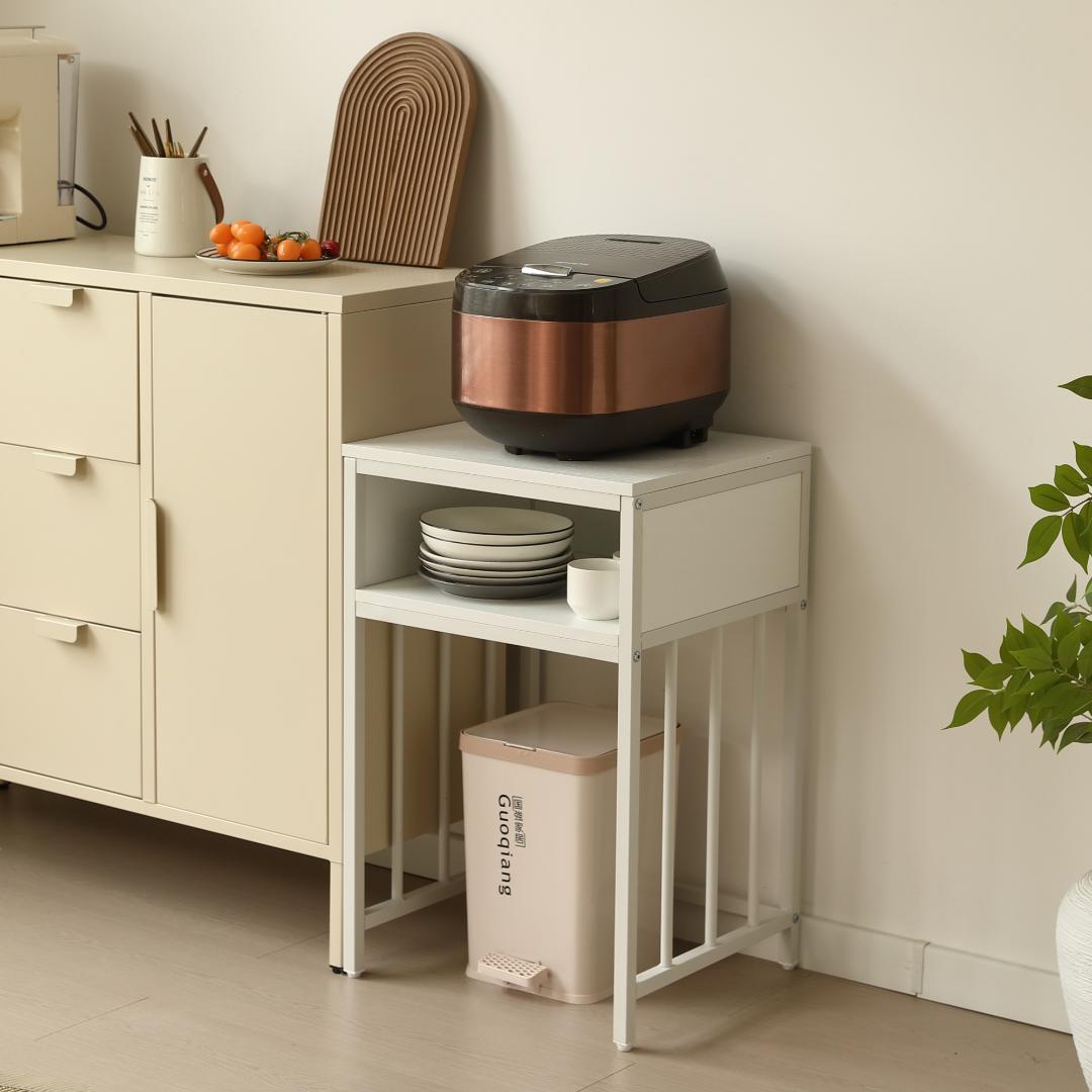 超人気!二段 幅45cmスチール 頑丈 アジャスター付 水槽 White