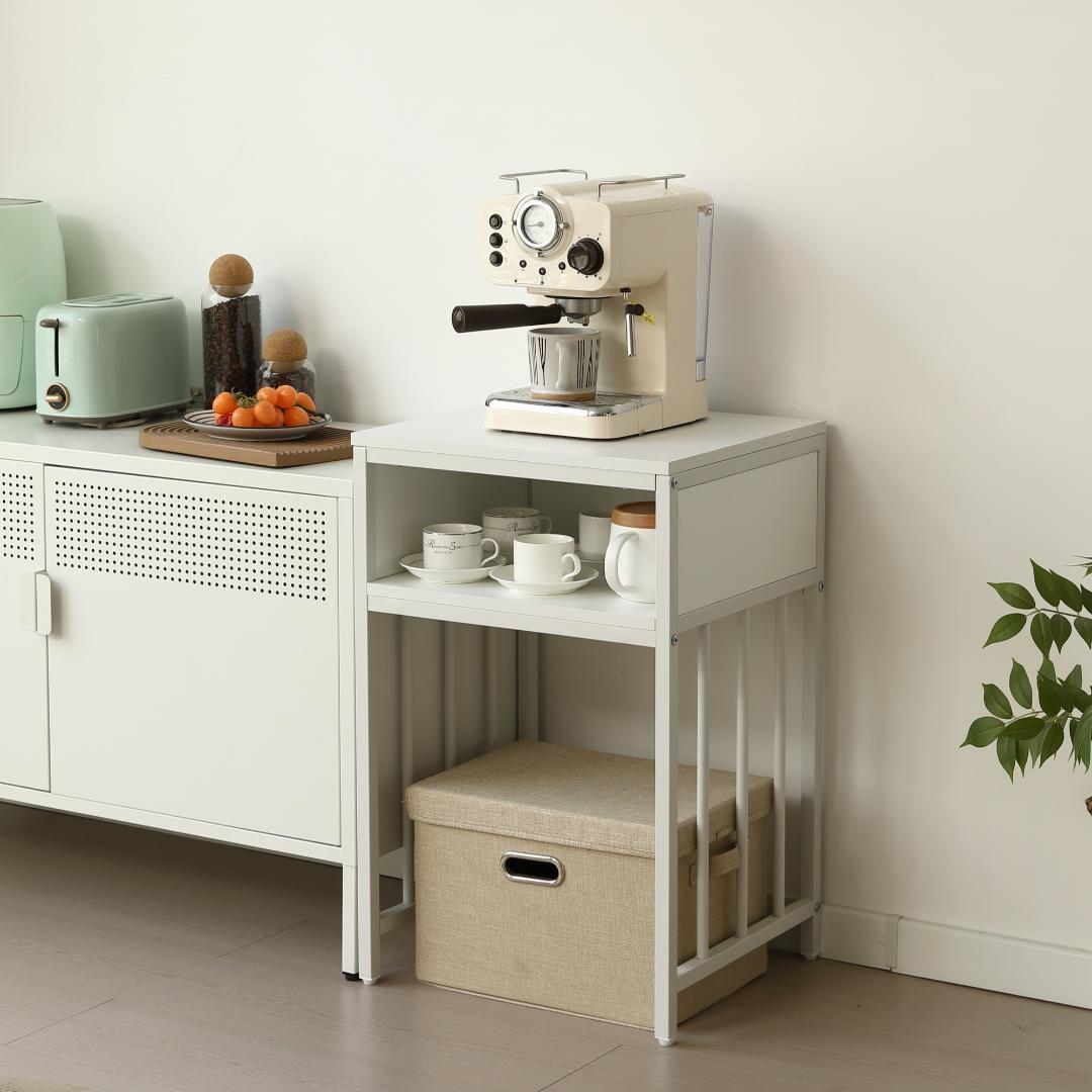 超人気!二段 幅45cmスチール 頑丈 アジャスター付 水槽 White