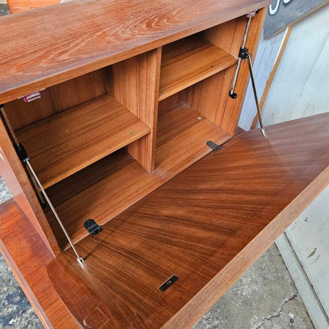 木製 ライティングビューロー ドレッサー 猫脚 鏡台 北欧調デザイン