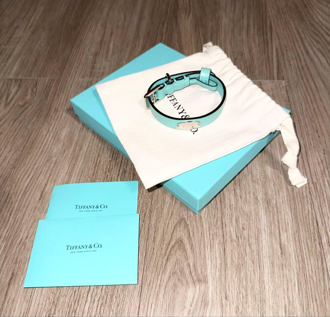【新品】Tiffany&Co. レザー首輪 Sサイズ